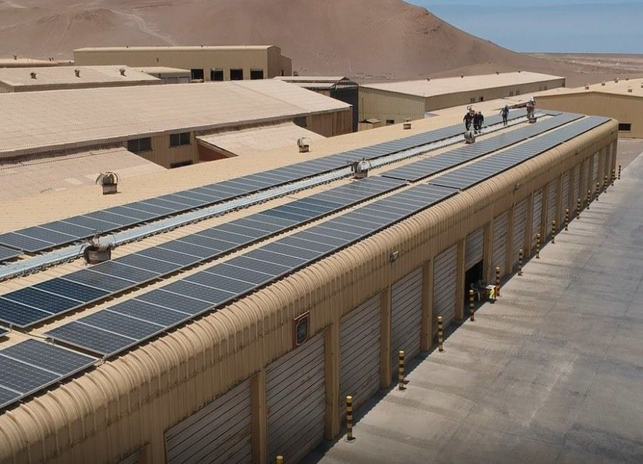 La planta fotovoltaica tendrá 100 kw de potencia. Foto: Ejército de Chile