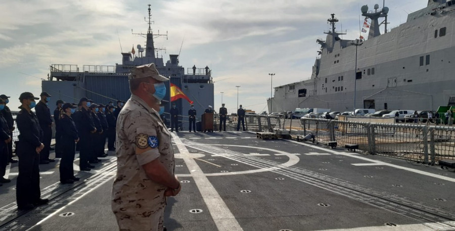 Llegada de la fragata Santa María a Rota. Foto: Armada
