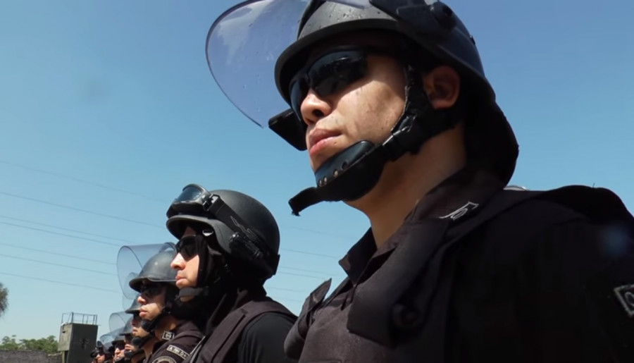 El material será utilizado para controlar eventuales disturbios en recintos carcelarios. Imagen: Gendarmería de Chile