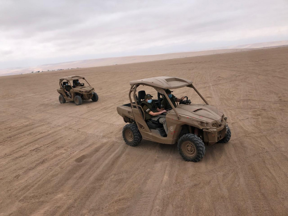 Carabineros de Chile realiza patrullajes fronterizos. Foto: Carabineros