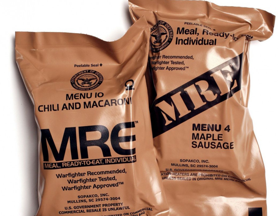 Raciones de combate MRE. Foto: Departamento de Defensa de Estados Unidos
