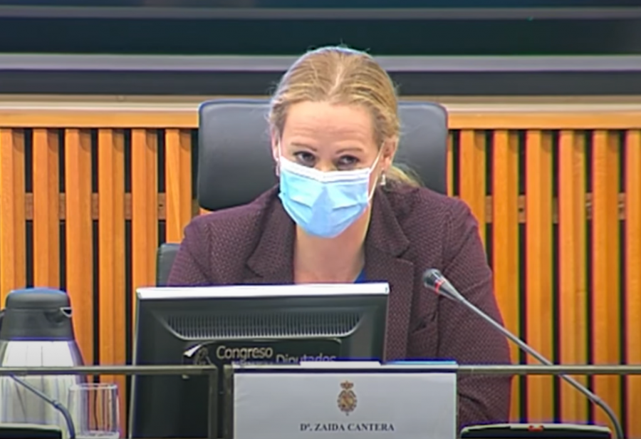 Portavoz de Defensa del PSOE Zaida Cantera. Foto: Infodefensa