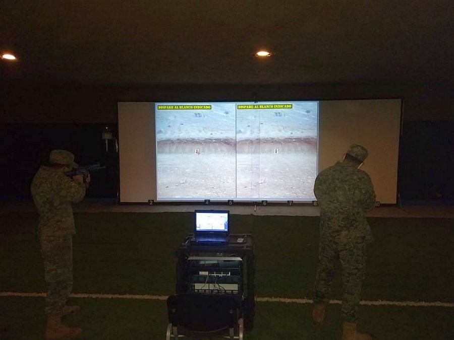 El sistema permite ajustar una distancia de disparo entre 50 y 300 metros. Foto: Famae