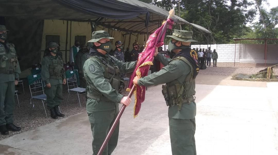Acto de activación y reconocimiento del Destacamento de Comandos Rurales No 216. Foto: Guardia Nacional de Venezuela
