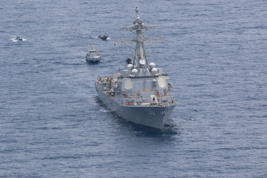 Buques de EEUU y El Salvador en el ejercicio Passex . Foto: U.S. Southern Command