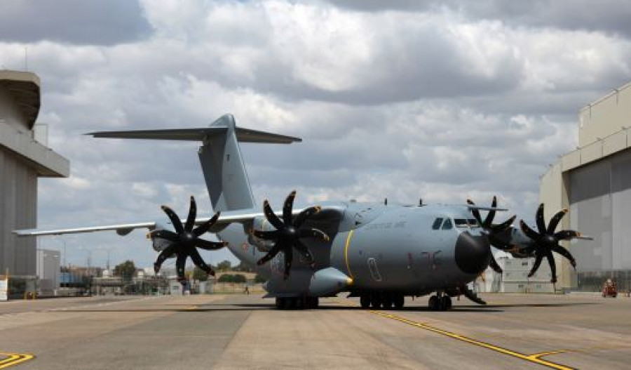 A400M en la fábrica de Airbus en Sevilla. Foto: Airbus