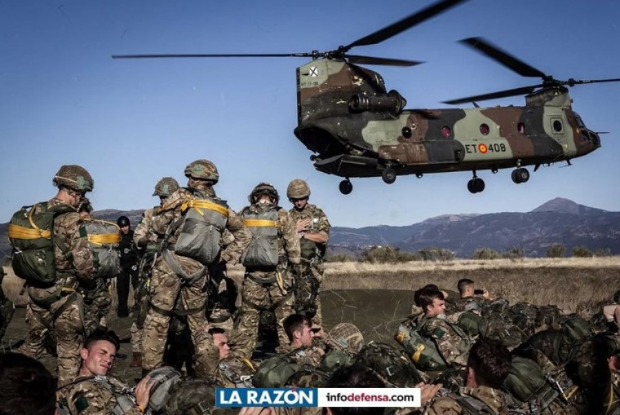 Helicóptero de transporte Chinook. Foto: Ejército de Tierra
