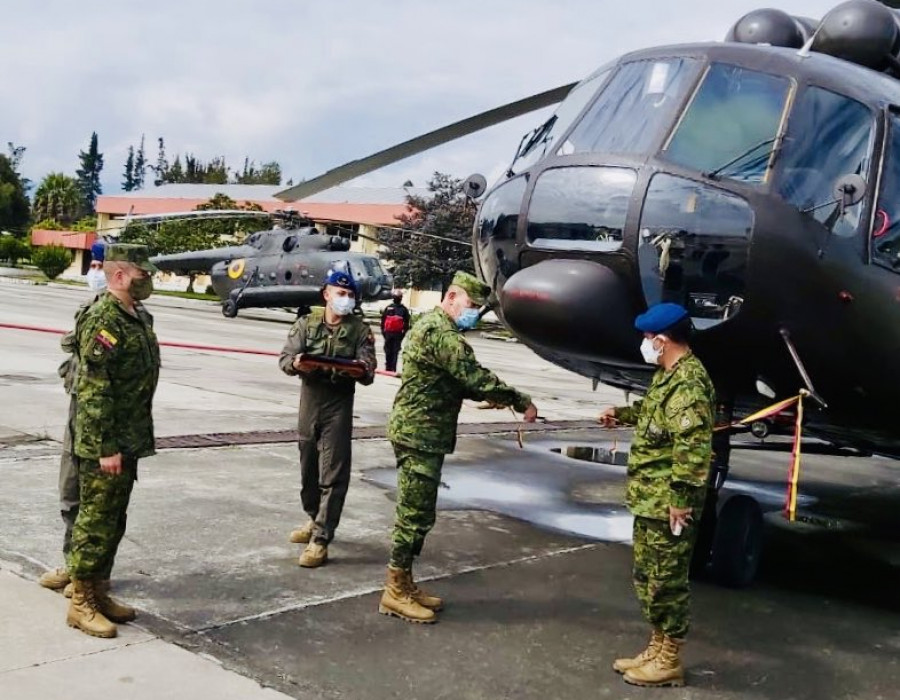 Helicóptero Mi-17 actualizado. Foto: Ejército del Ecuador