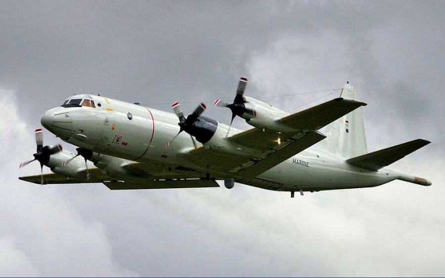 Avión alemán de patrulla marítima P-3 Orion. Foto: Bundeswehr