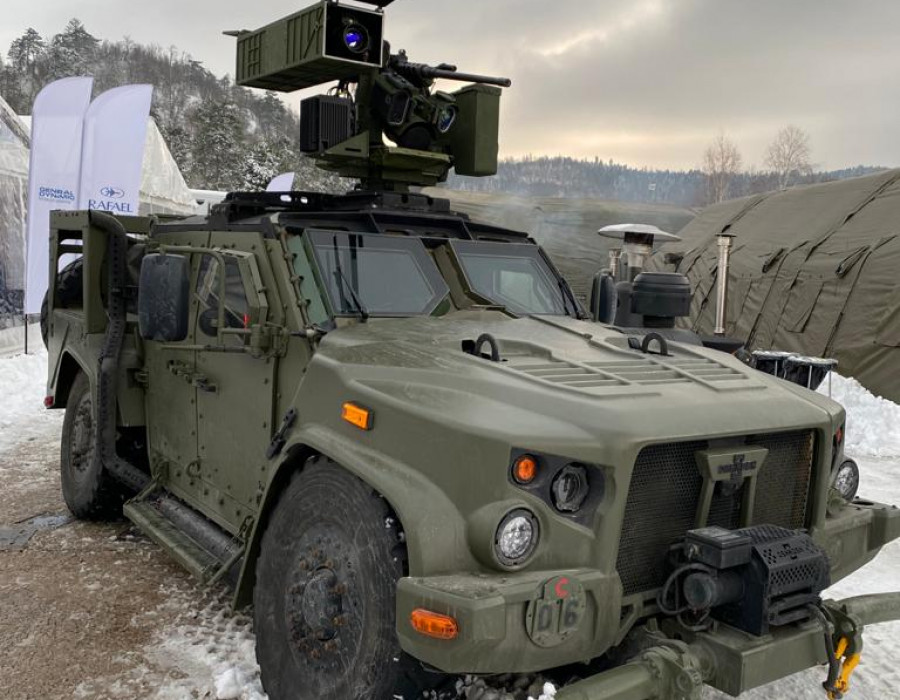 JLTV equipado con misiles Spike LR. Foto: Rafael
