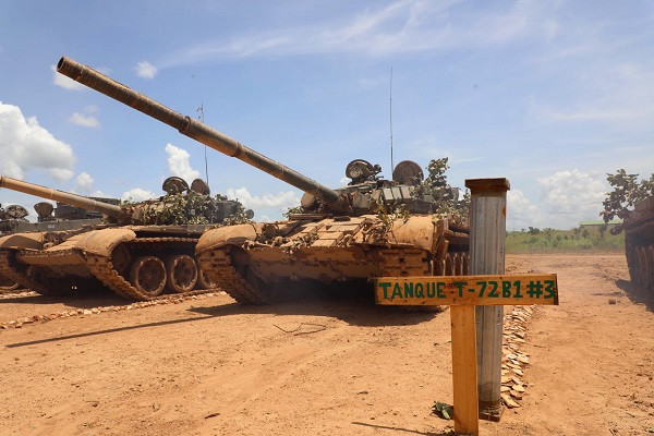 Tanques T-72B1 del Ejército venezolano que participaron en el ejercicio. Foto: Ceofanb