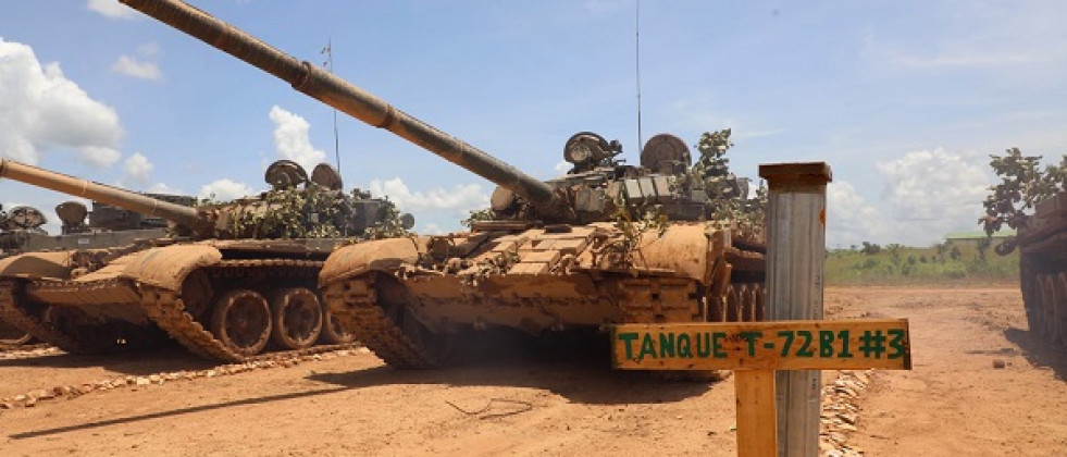 Tanques T-72B1 del Ejército venezolano que participaron en el ejercicio. Foto: Ceofanb