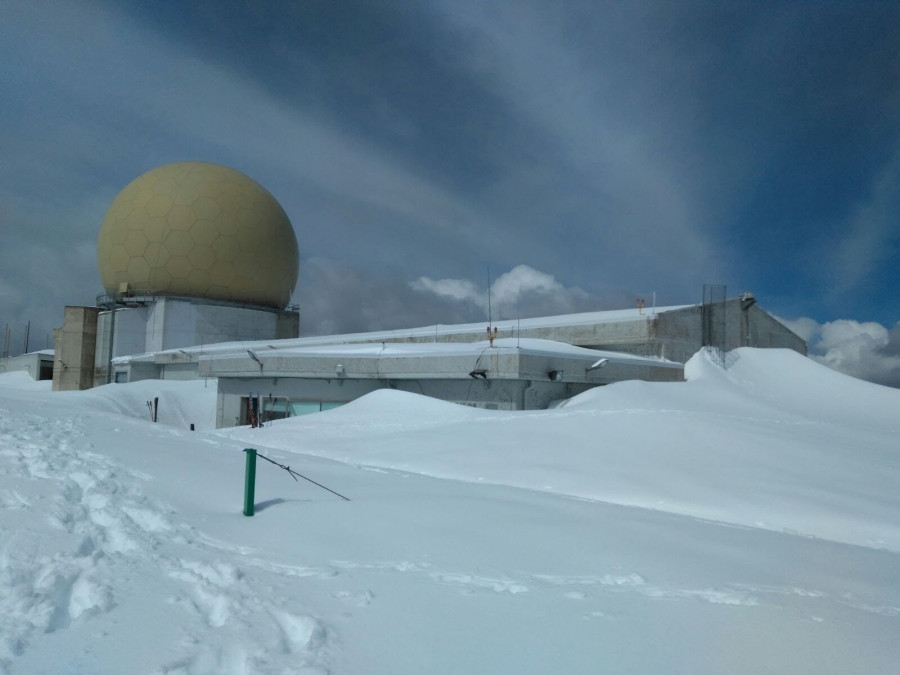 EVA 12 de Espinosa de los Monteros Burgos cubierto por la nieve. Foto: Ejército del Aire
