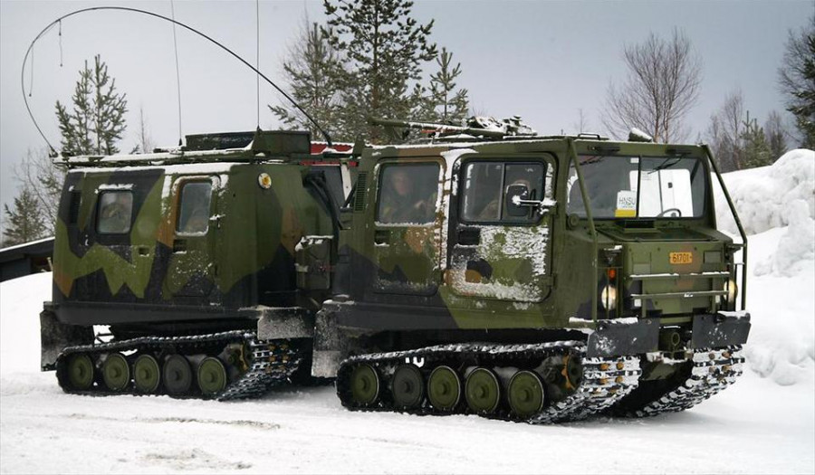 Vehículo articulado Bandvagn 206 de Países Bajos. Foto: Ministerio de Defensa de Países Bajos