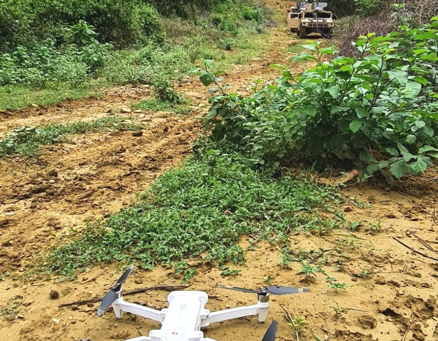 Despliegue de drones en operaciones antiterroristas. Fotos: Infodefensa.com