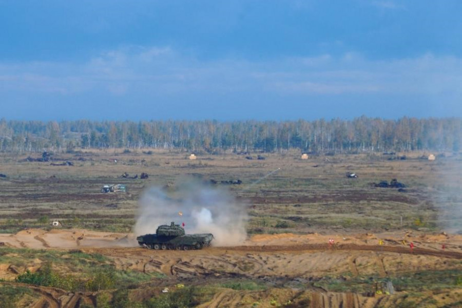 Carro de combate Leopardo del Ejército de Tierra en Letonia. Foto: Emad