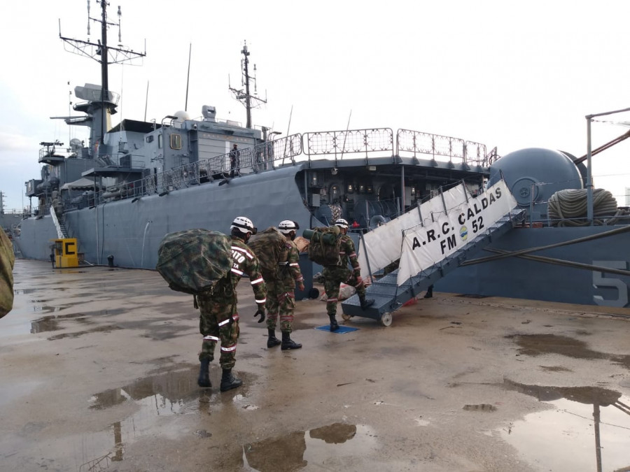Fragata ARC Caldas de la Armada Colombiana. Fotos: ARC