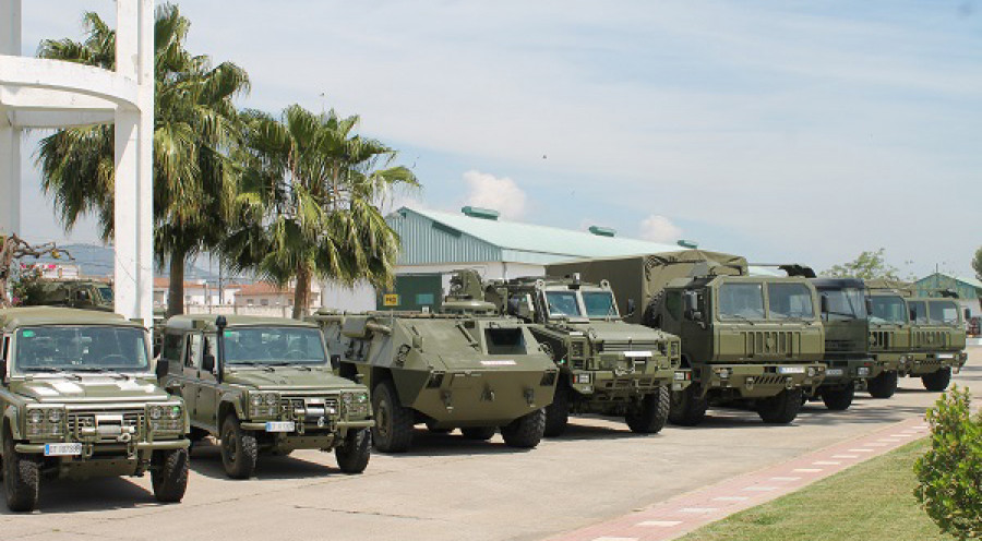 Parque y centro de mantenimiento de vehículos de ruedas de El Higueron en Córdoba. Foto. Ejército de Tierra