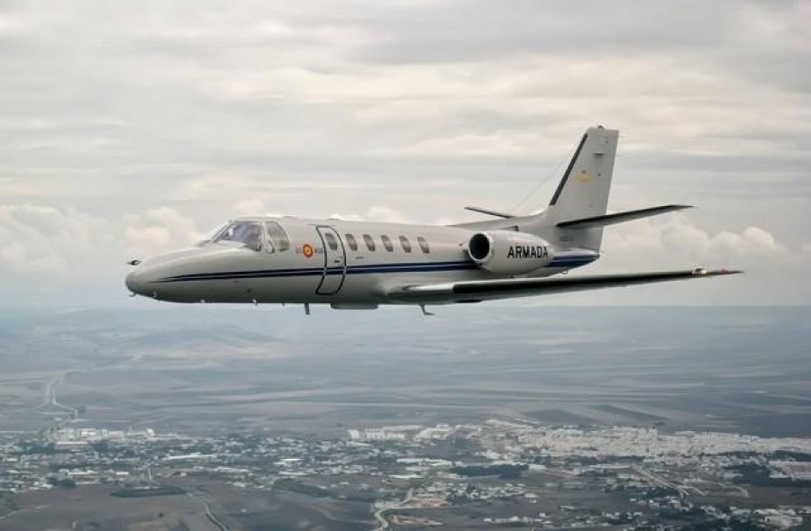Avión Cessna de la Cuarta Escuadrilla. Foto: Armada española