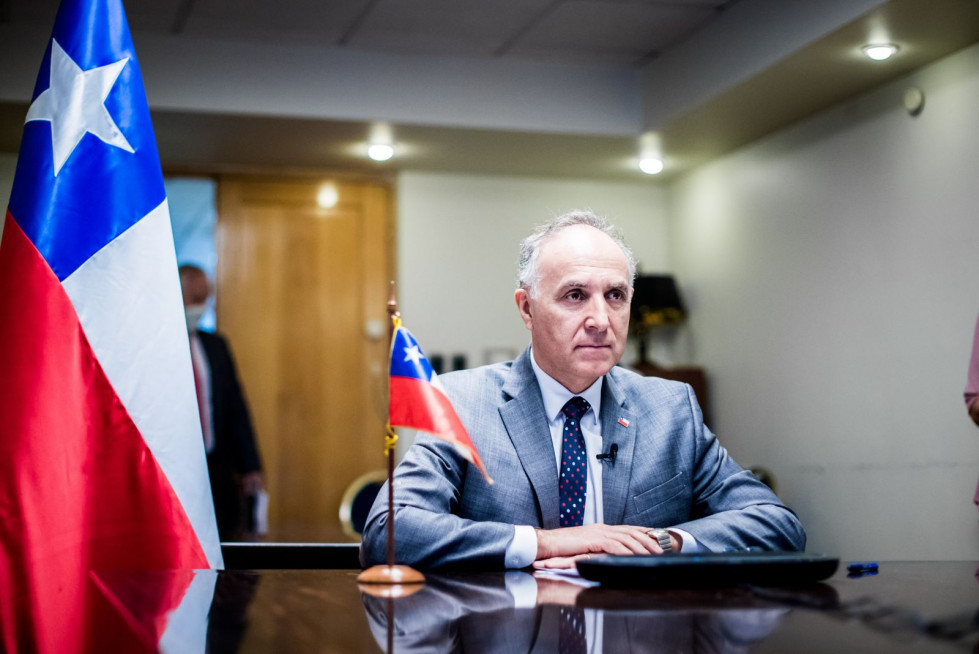El ministro de Relaciones Exteriores de Chile, Teodoro Ribera. Foto: Ministerio de RREE de Chile