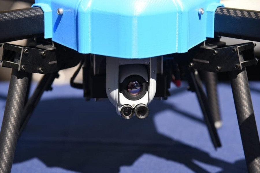 El nuevo RPAS Robomotic Quadcube X con cámara dual. Foto: Robomotic