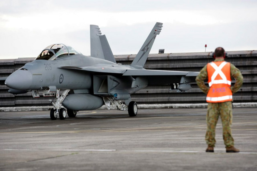 Avión F-18 australiano. Foto: Ministerio de Defensa de Australia