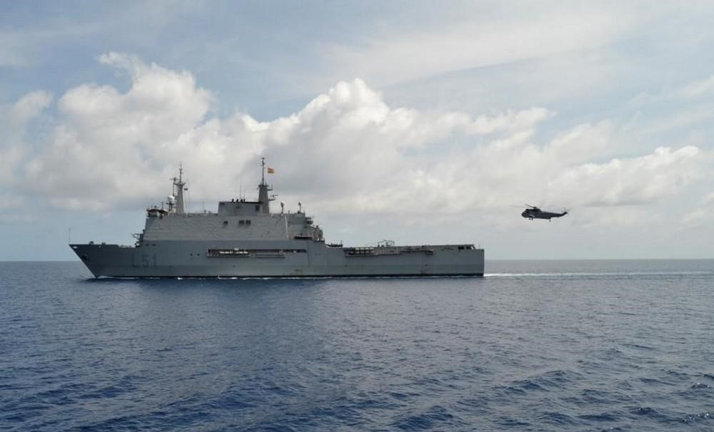 Amphibious assault ship Galicia.  Photo: MDE
