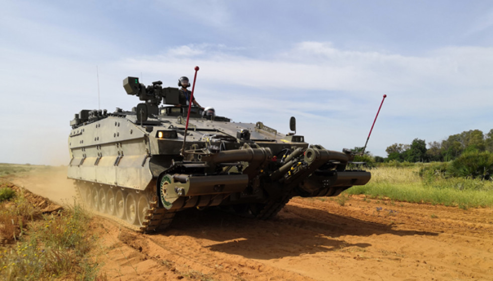 Prototipo del vehículo de Combate de Zapadores Castor. Foto: Ejército de Tierra