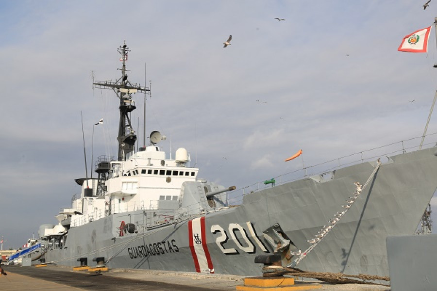 El buque de patrulla oceánica BAP Guardiamarina San Martín. Foto: Marina de Guerra del Perú