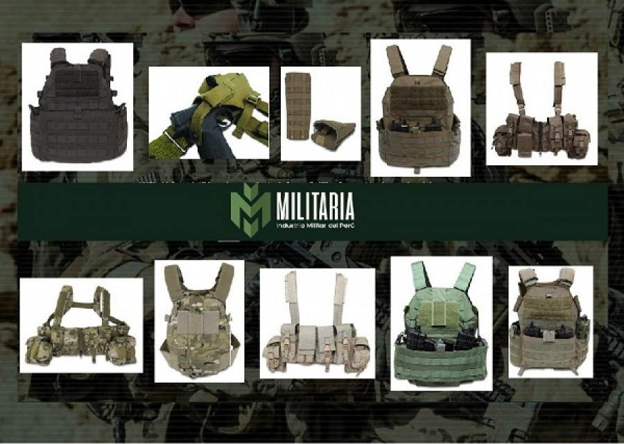 Selección de chalecos de Militaria. Foto: Militaria E.I.R.L.