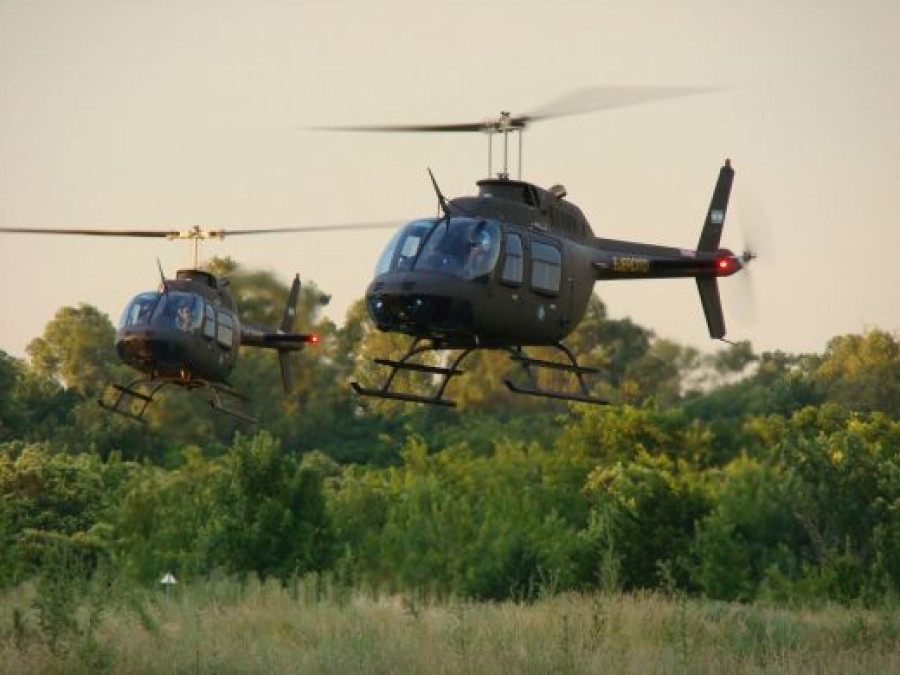 Helicópteros Bell 206 del Ejército Argentino. Foto: Ejército Argentino