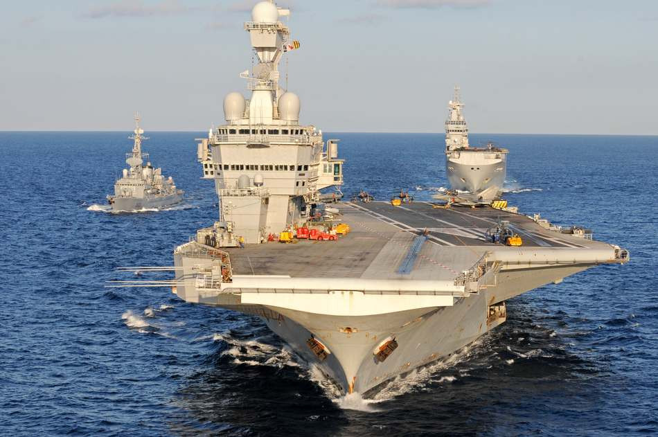 Portaaviones francés Charles de Gaulle. Foto: Marina Nacional de Francia