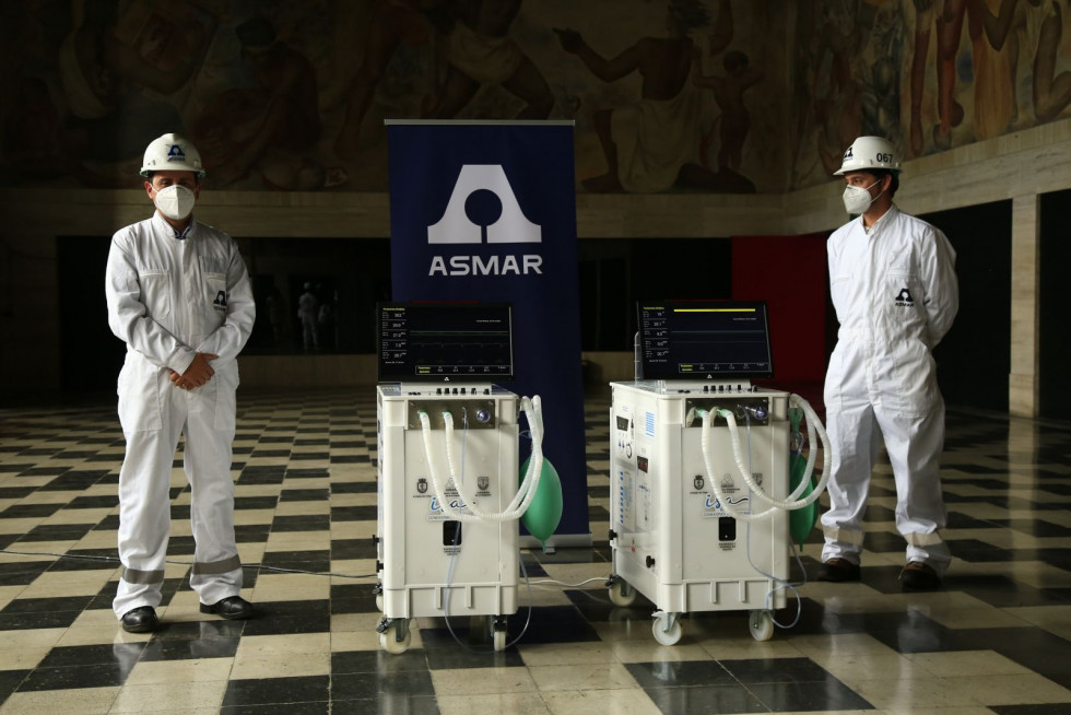 El aparato fue el primero recibir la autorización del Ministerio de Salud para iniciar la producción. Foto: Servicio Salud Concepción