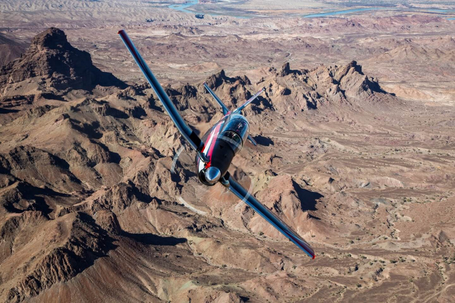 Avión T-6C Texan II. Foto: Textron