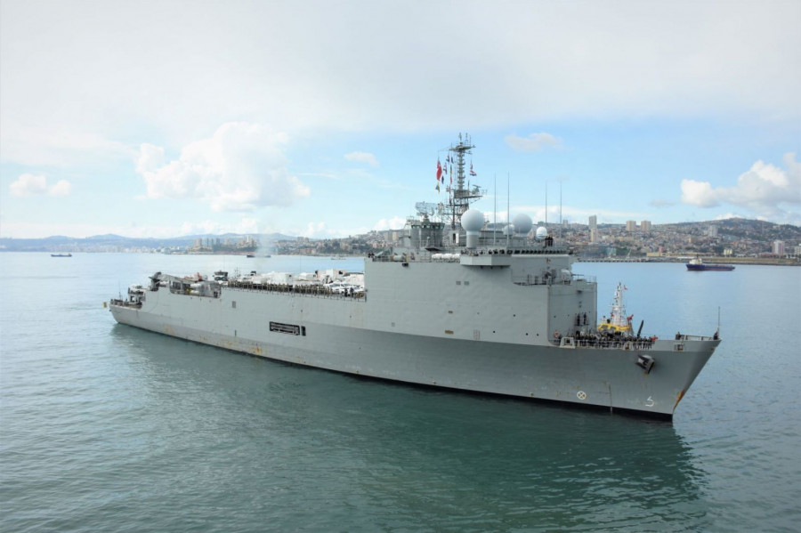 La unidad previamente había reforzado la red asistencial del Servicio de Salud de Talcahuano desde el 9 de abril. Foto: Armada de Chile