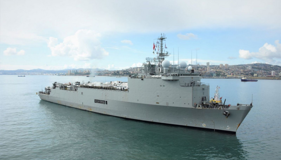 La unidad previamente había reforzado la red asistencial del Servicio de Salud de Talcahuano desde el 9 de abril. Foto: Armada de Chile