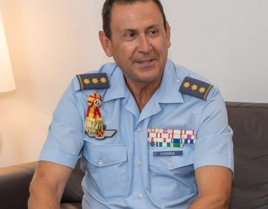 Miguel Ivorra en su etapa como coronel. Foto: Ayuntamiento de Cartagena