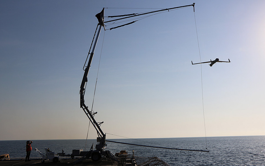 Dron Scaneagle de la Armada Española. Foto: Archivo