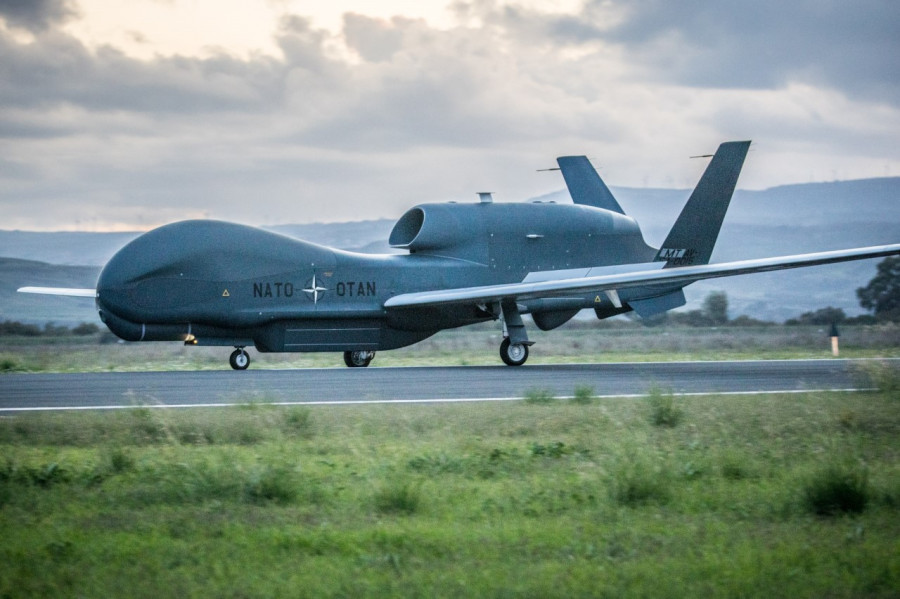 Primer Global Hawk de la OTAN. Foto: OTAN