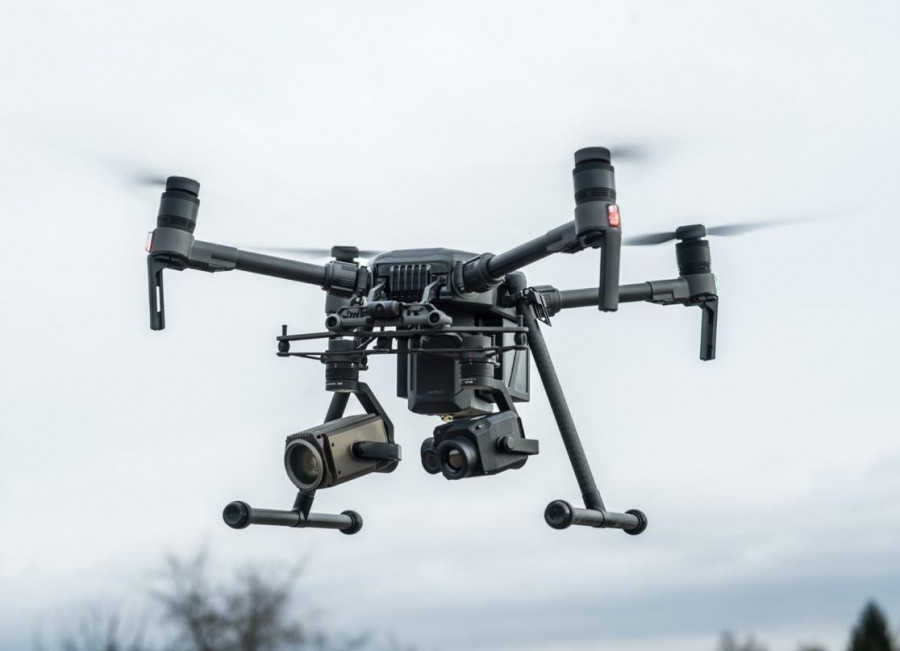 Drone Matrice 210 con cámaras Zenmuse Z30 y XT2. Foto: DJI