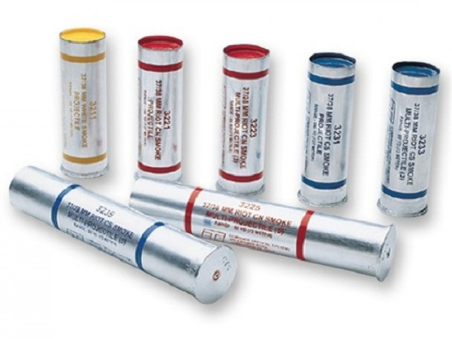 Cartuchos lacrimógenos de 3738 mm. Imagen referencial. Foto: Kiesler Police Supply