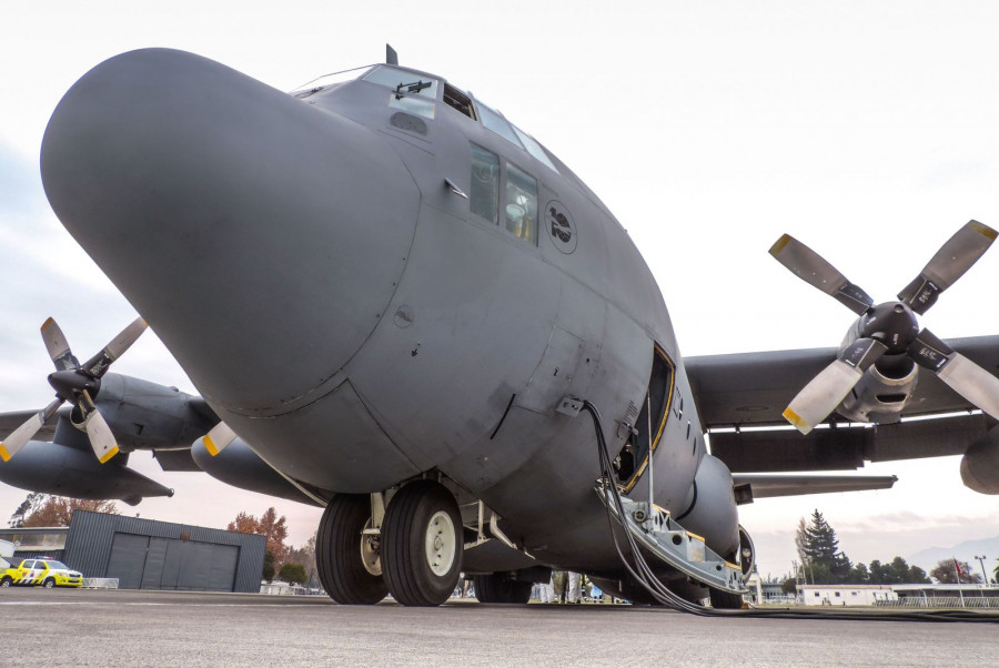 Lockheed Martin KC-130R Hercules del Grupo de Aviación N° 10 de la FACh. Foto: Óscar E. Aránguiz