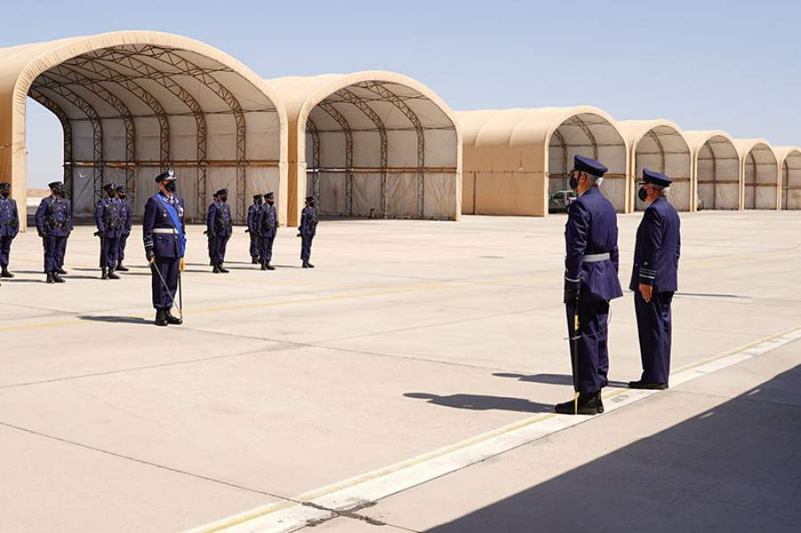Ceremonia de cambio de mando en la base aérea Cerro Moreno de Antofagasta. Foto: FACh