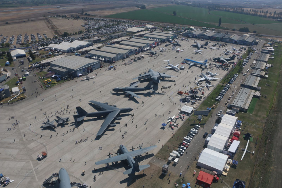 La Feria aeroespacial, de Defensa y Seguridad se realizará desde el 5 al 10 de abril de 2022. Foto: Fidae