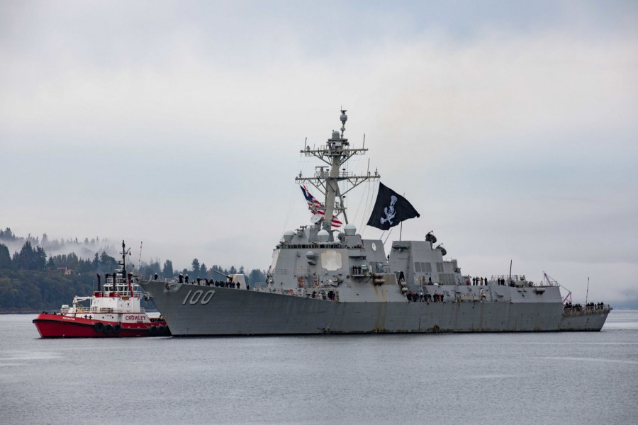 El destructor USS Kidd arriba a su base en el estado de Washington. Foto: U.S. Southcom.