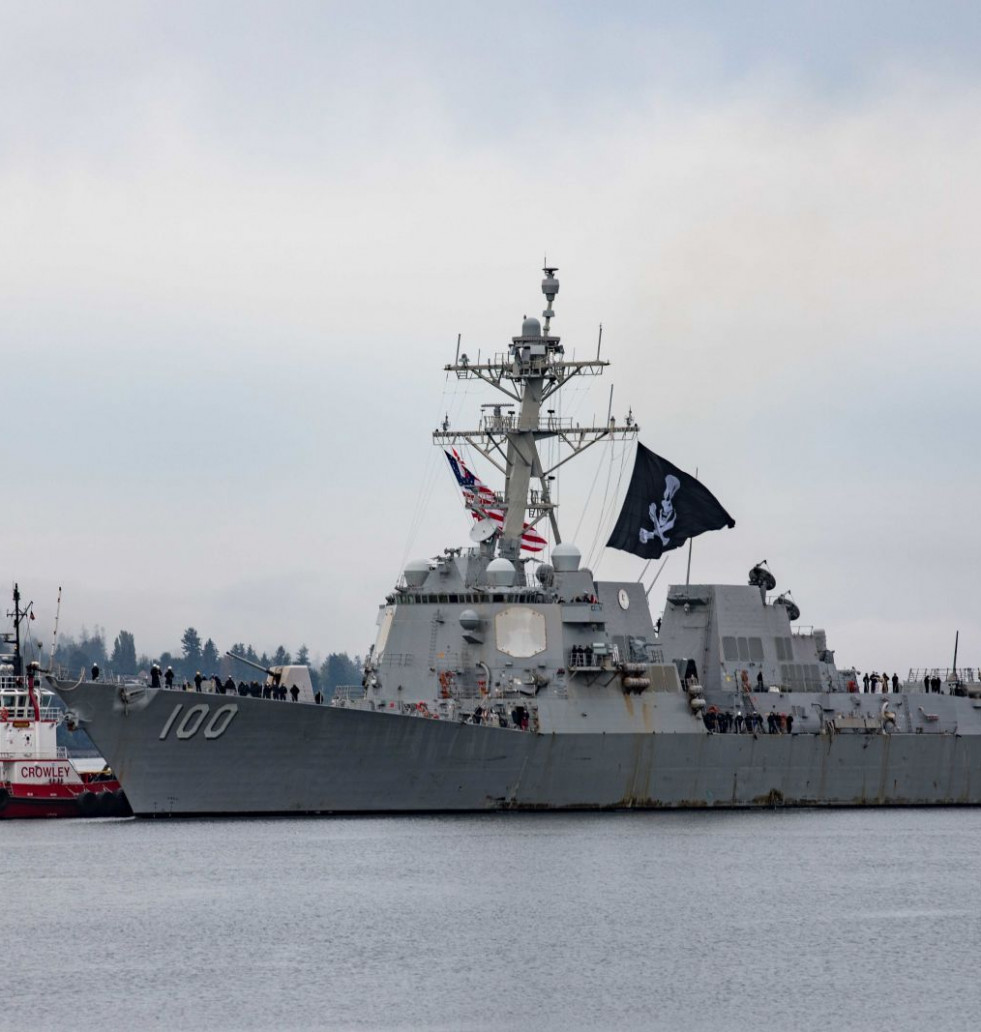 El destructor USS Kidd arriba a su base en el estado de Washington. Foto: U.S. Southcom.