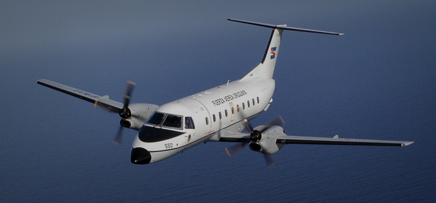 Embraer C-120 de la Fuerza Aérea de Uruguay. Foto: FAU