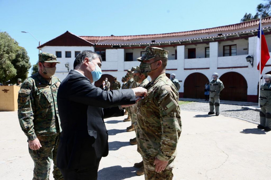 La actividad se realizó en la Escuela de Ingenieros del Ejército de Chile. Foto: Ministerio de Defensa Nacional