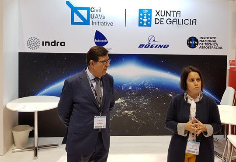 El director de la feria y CEO de IDS, Ángel Macho, y la directora de GAIN, Patricia Argerey, en la presentación de UNVEX 2020 en Chicago.