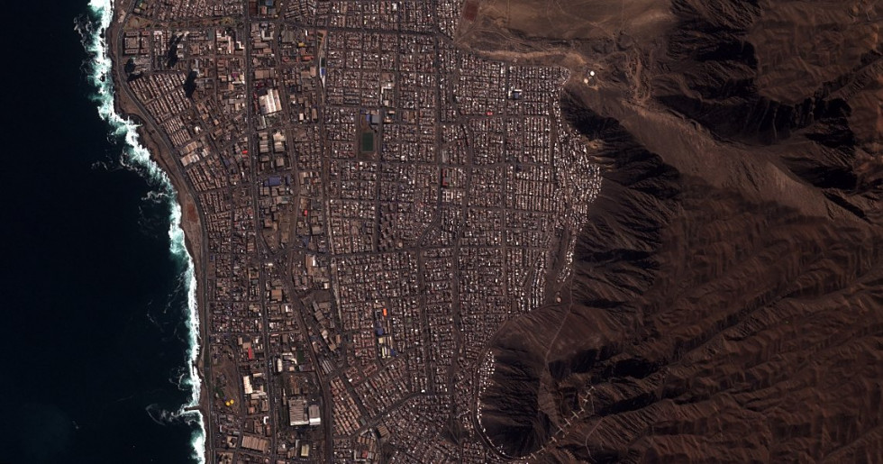 Fotografía del Sistema Satelital de Observación Terrestre Fasat-Charlie. Foto: FACh